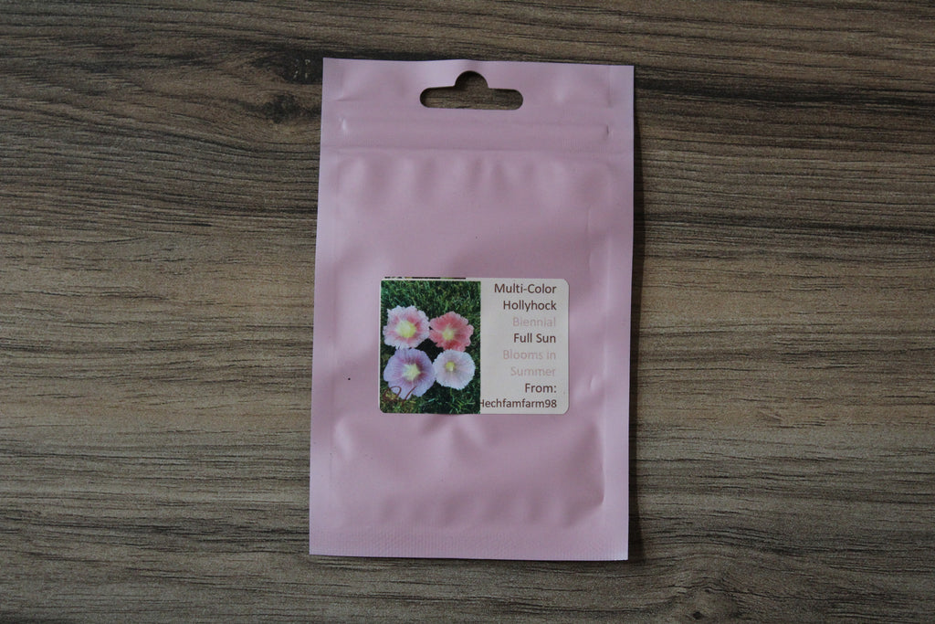 Hollyhock Seeds - Multicolored