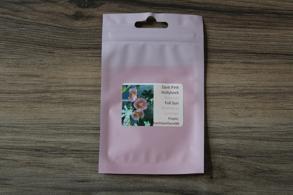 Hollyhock Seeds - Dark Pink
