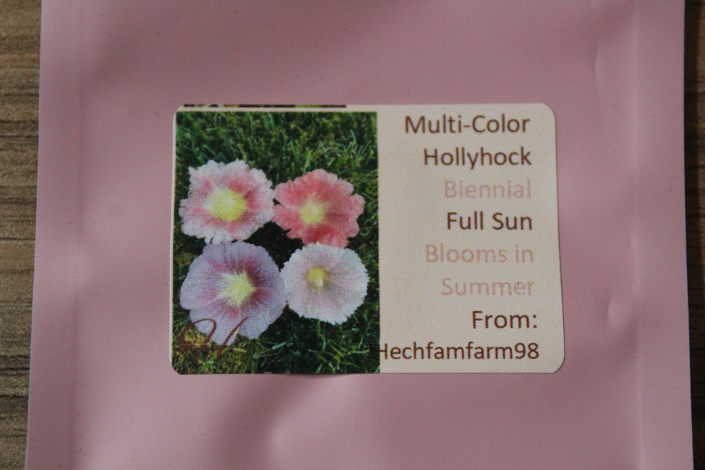 Hollyhock Seeds - Multicolored