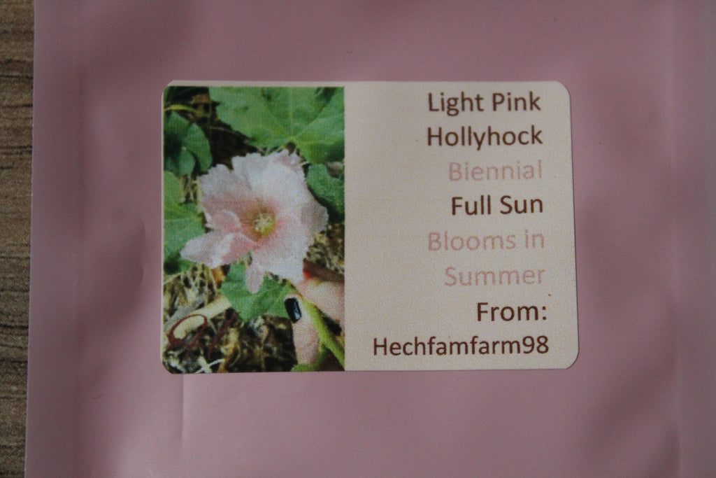 Hollyhock Seeds - Light Pink
