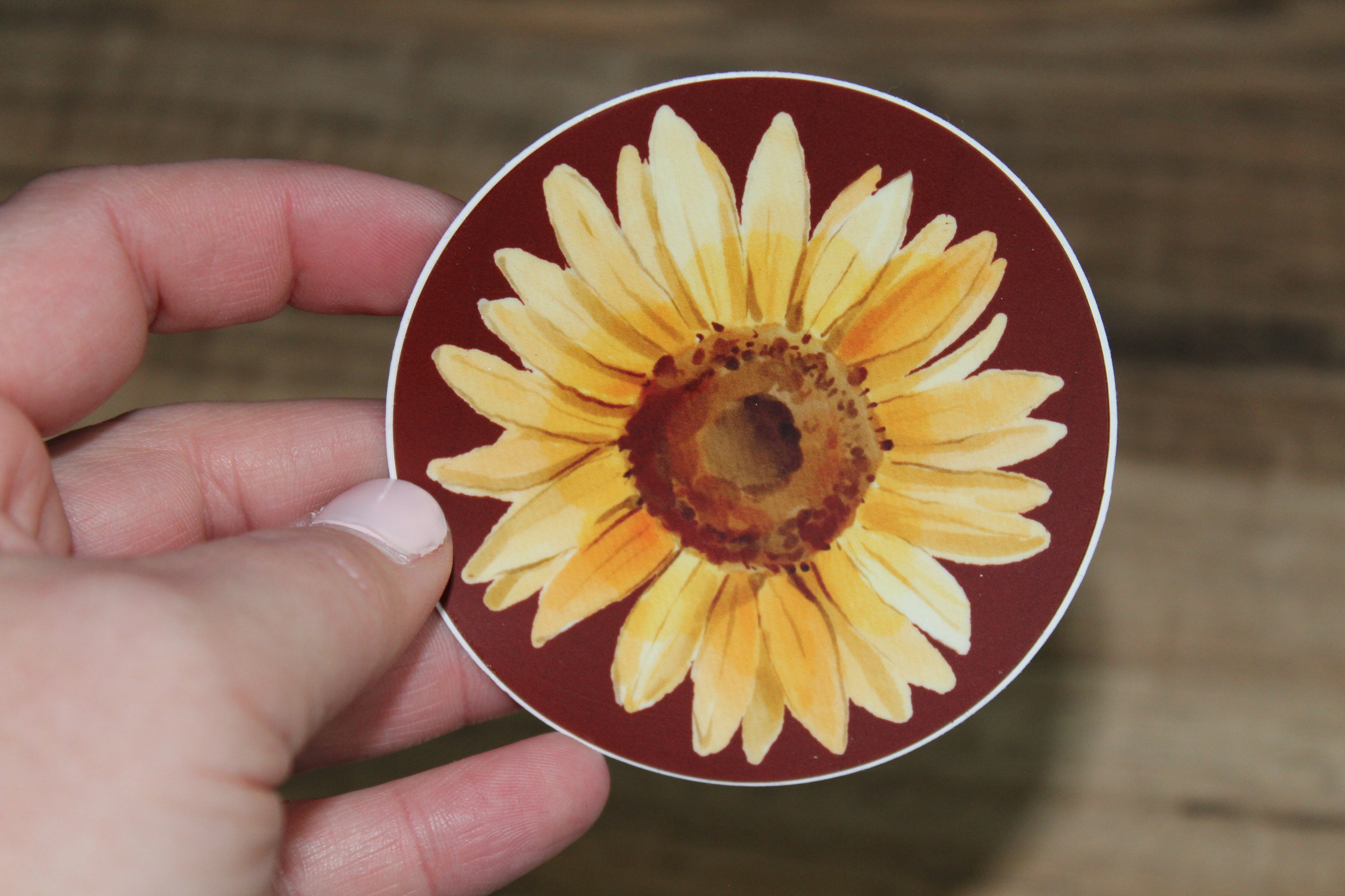 Sunflower Vinyl Sticker