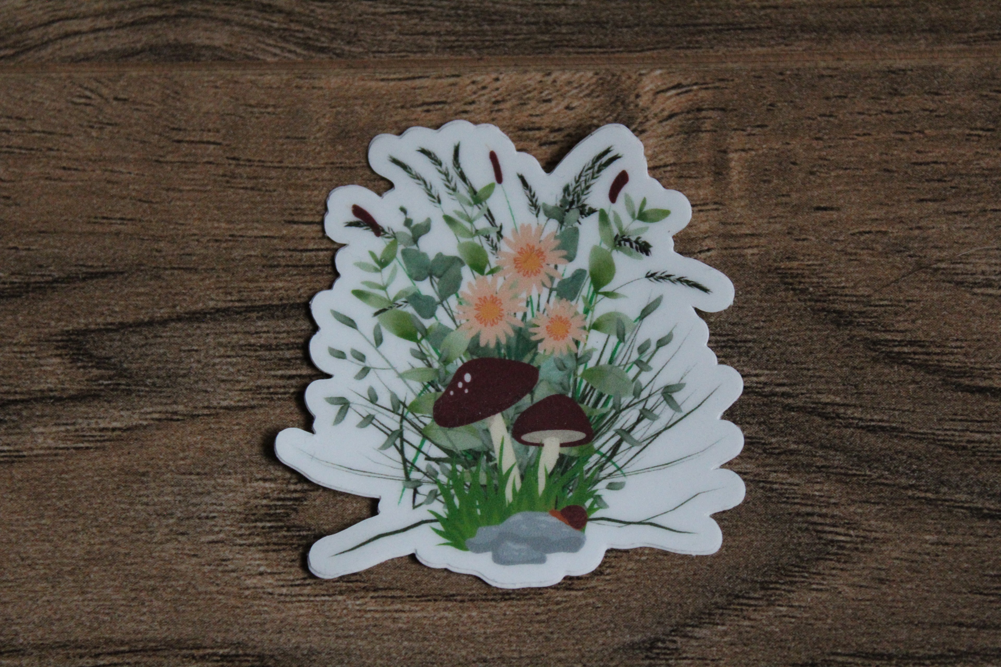 Mushroom Outdoors Vinyl Sticker