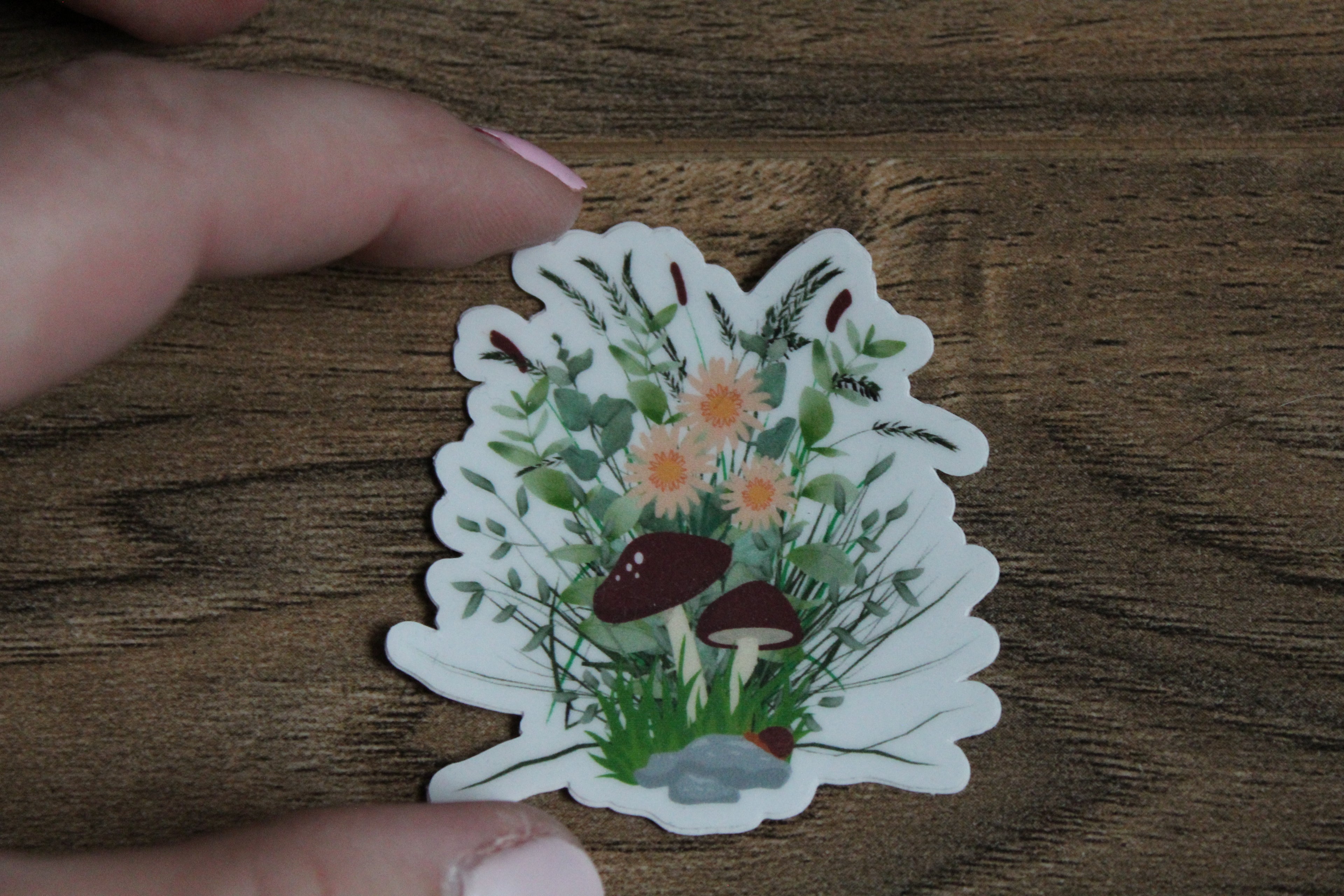 Mushroom Outdoors Vinyl Sticker