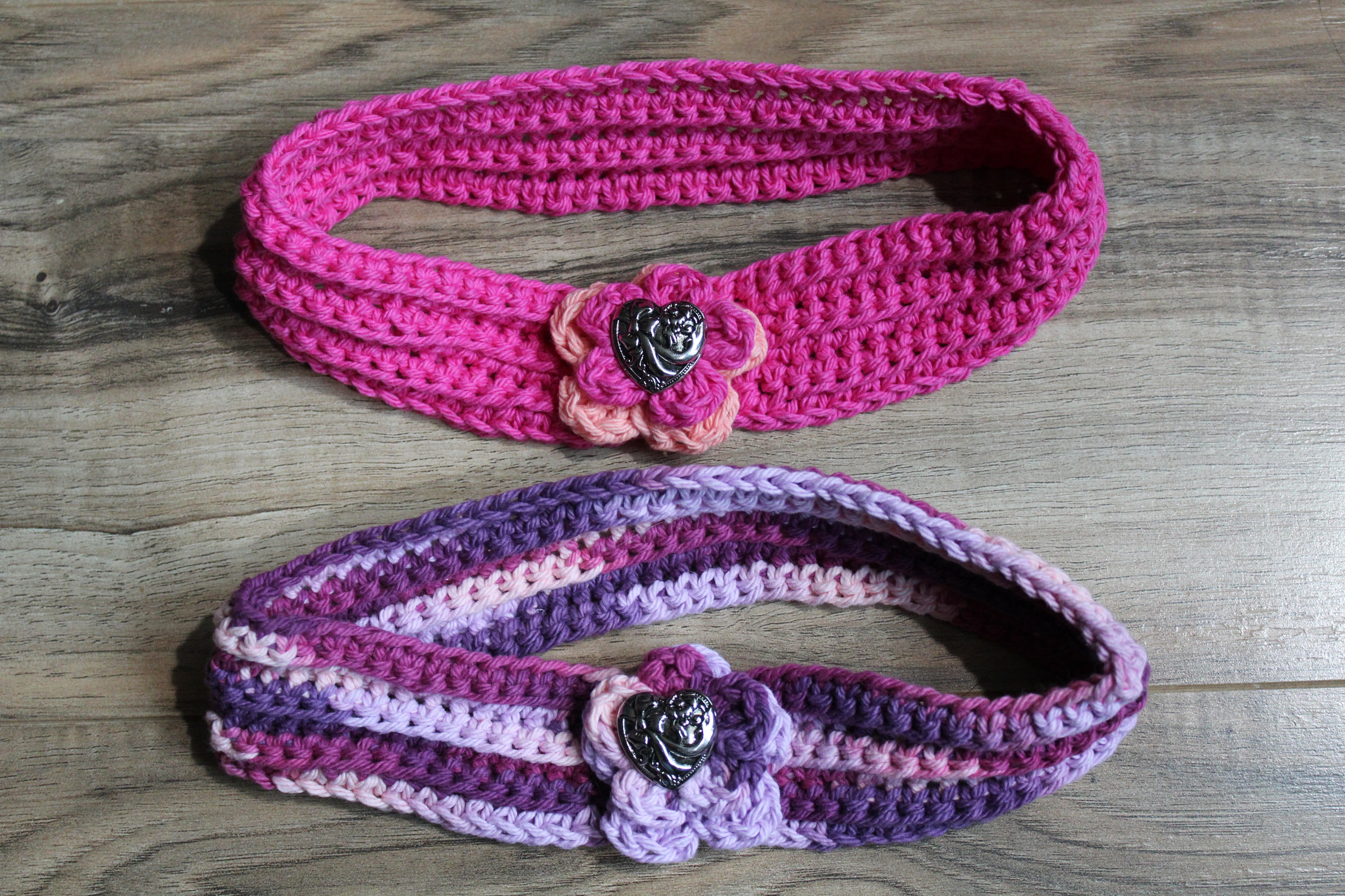 Valentines Crocheted Headbands
