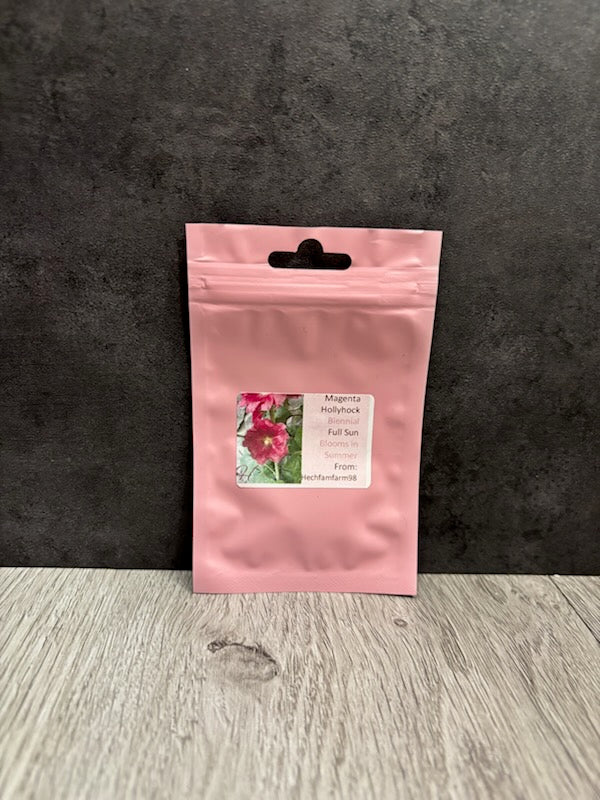 Hollyhock Seeds - Magenta