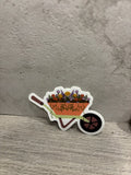 Garden Wheelbarrow Vinyl Sticker