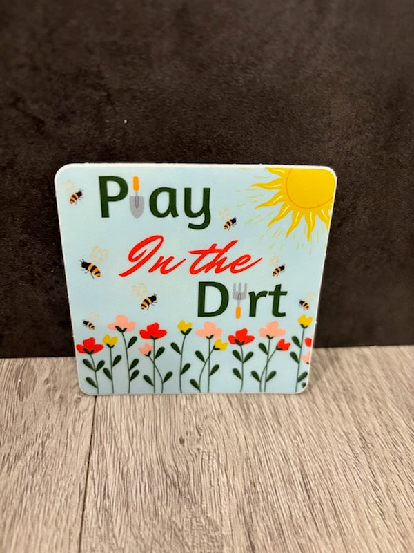 Play in the Dirt Vinyl Sticker