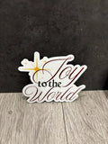 Joy to the World Vinyl Sticker