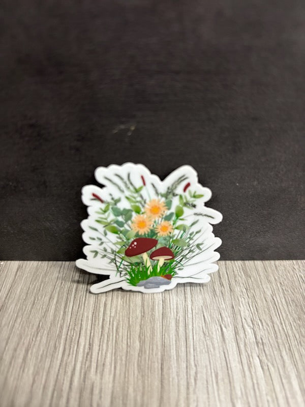 Mushroom Outdoors Vinyl Sticker