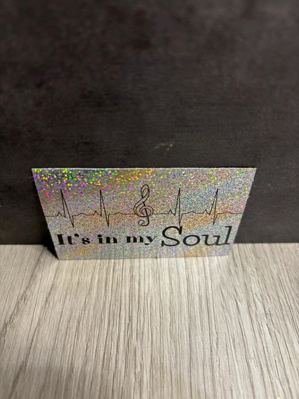 Music is in My DNA Vinyl Sticker